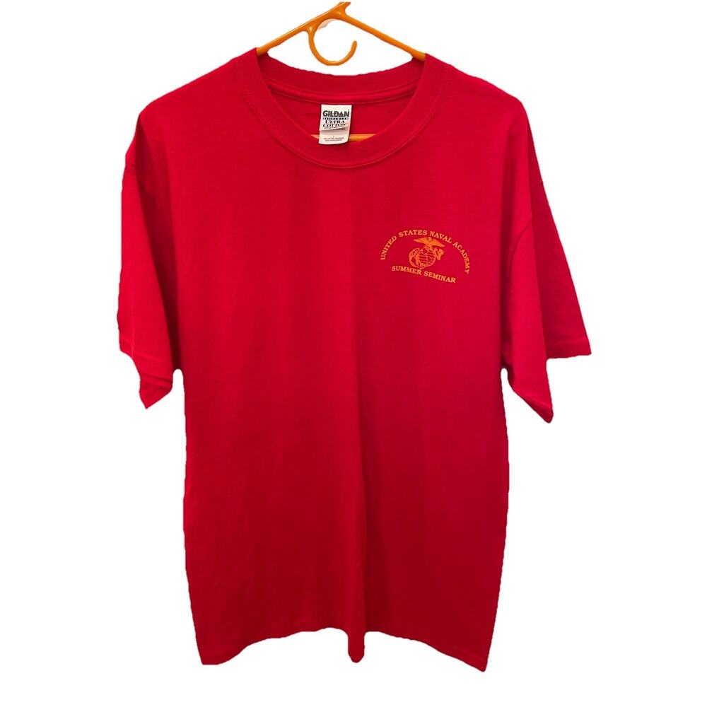 US Naval Academy Summer Seminar Red T-Shirt Top Shirt Men’s Large L Gildan
